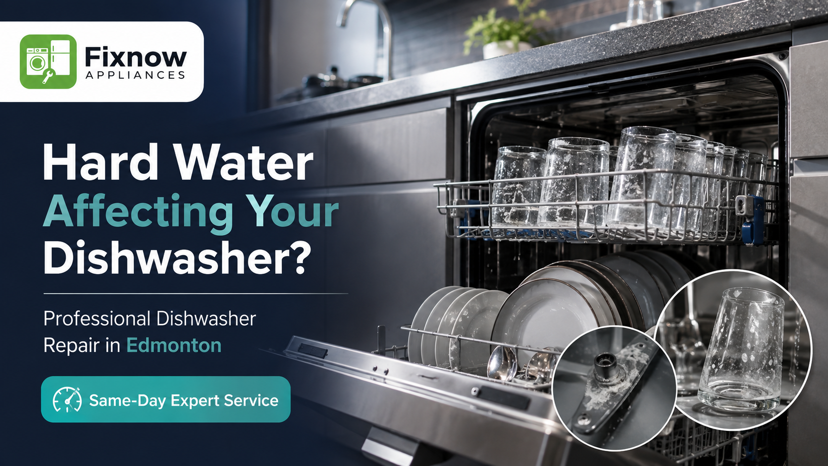 How Hard Water Can Affect Your Dishwasher Performance | FixNow Appliances